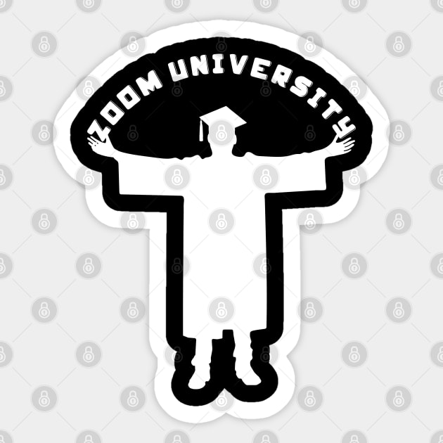 Zoom University Graduate Sticker by All About Nerds